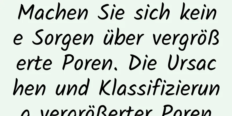 Machen Sie sich keine Sorgen über vergrößerte Poren. Die Ursachen und Klassifizierung vergrößerter Poren