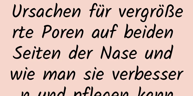 Ursachen für vergrößerte Poren auf beiden Seiten der Nase und wie man sie verbessern und pflegen kann