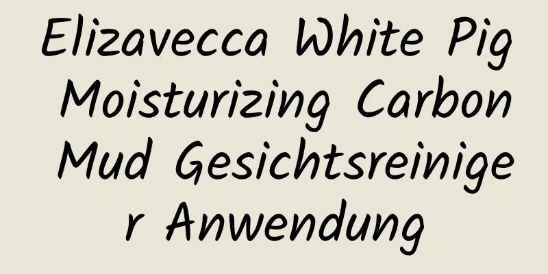 Elizavecca White Pig Moisturizing Carbon Mud Gesichtsreiniger Anwendung