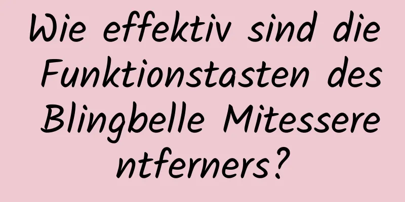 Wie effektiv sind die Funktionstasten des Blingbelle Mitesserentferners?