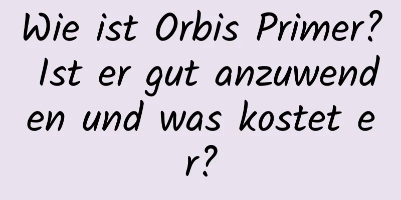 Wie ist Orbis Primer? Ist er gut anzuwenden und was kostet er?