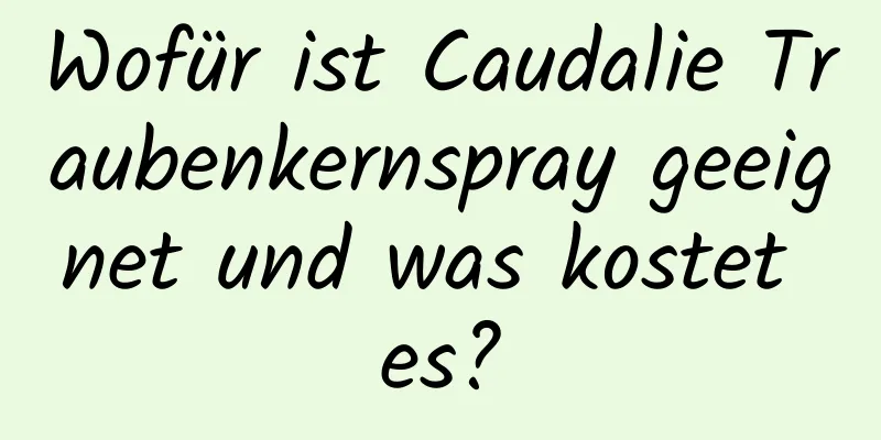 Wofür ist Caudalie Traubenkernspray geeignet und was kostet es?