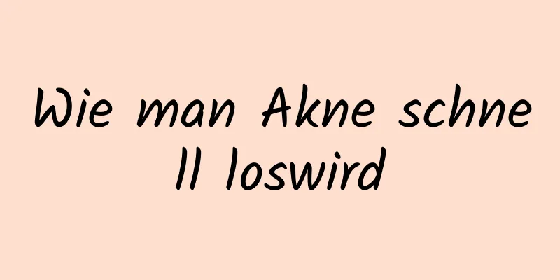 Wie man Akne schnell loswird