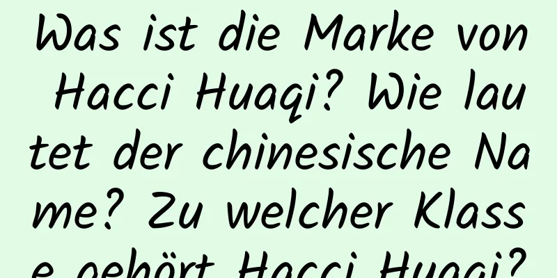 Was ist die Marke von Hacci Huaqi? Wie lautet der chinesische Name? Zu welcher Klasse gehört Hacci Huaqi?