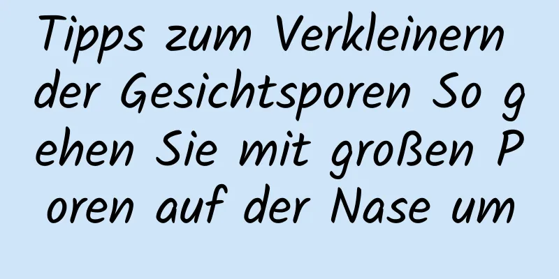 Tipps zum Verkleinern der Gesichtsporen So gehen Sie mit großen Poren auf der Nase um