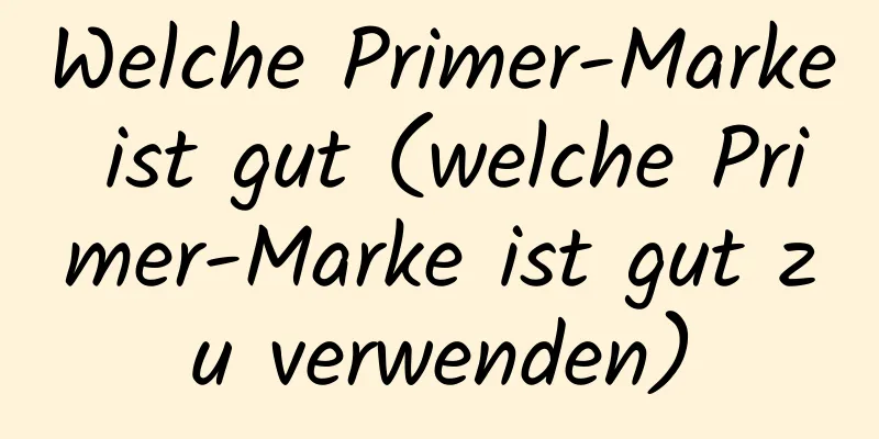 Welche Primer-Marke ist gut (welche Primer-Marke ist gut zu verwenden)