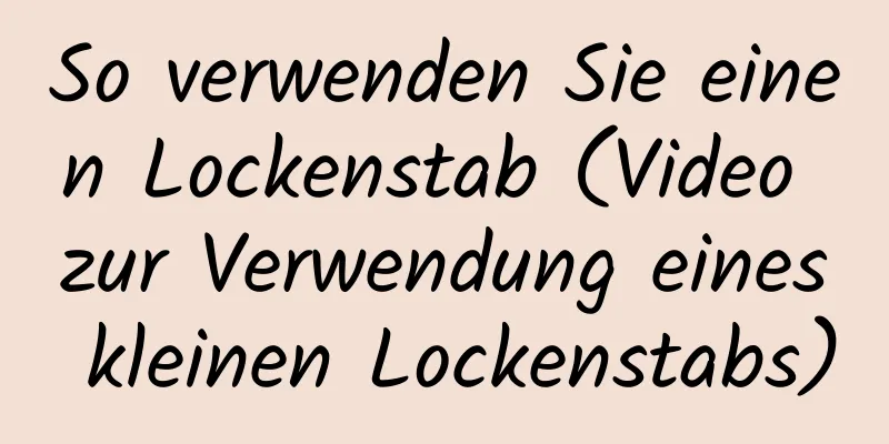 So verwenden Sie einen Lockenstab (Video zur Verwendung eines kleinen Lockenstabs)
