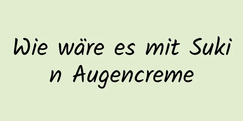 Wie wäre es mit Sukin Augencreme