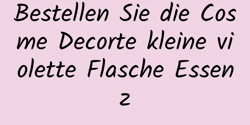 Bestellen Sie die Cosme Decorte kleine violette Flasche Essenz
