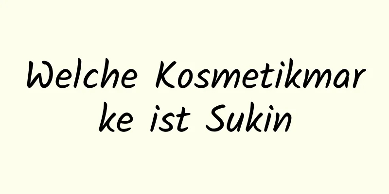 Welche Kosmetikmarke ist Sukin