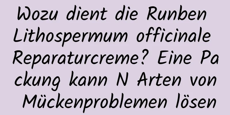 Wozu dient die Runben Lithospermum officinale Reparaturcreme? Eine Packung kann N Arten von Mückenproblemen lösen