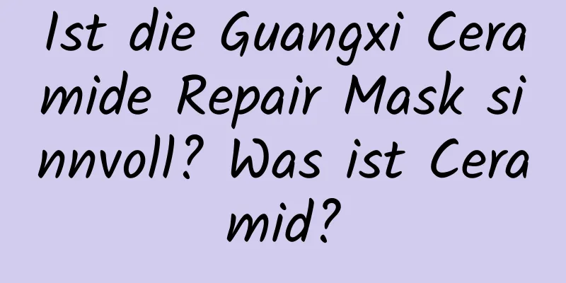 Ist die Guangxi Ceramide Repair Mask sinnvoll? Was ist Ceramid?