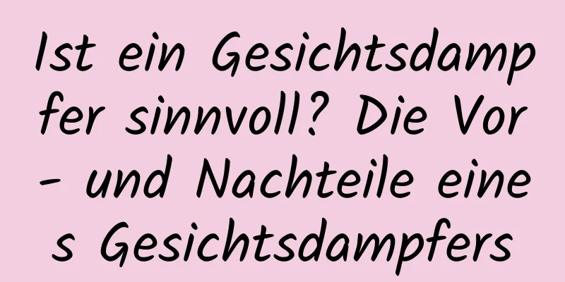 Ist ein Gesichtsdampfer sinnvoll? Die Vor- und Nachteile eines Gesichtsdampfers