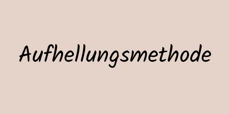 Aufhellungsmethode