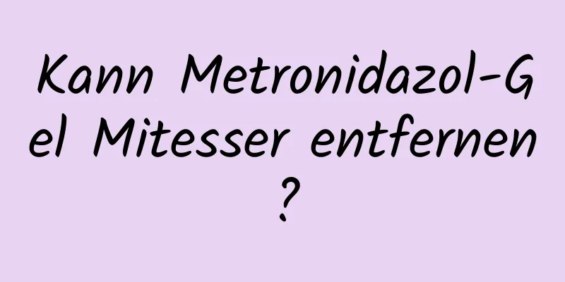 Kann Metronidazol-Gel Mitesser entfernen?