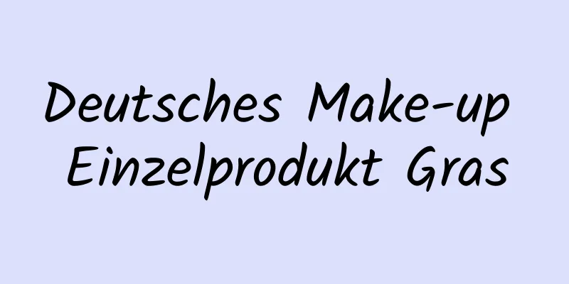 Deutsches Make-up Einzelprodukt Gras