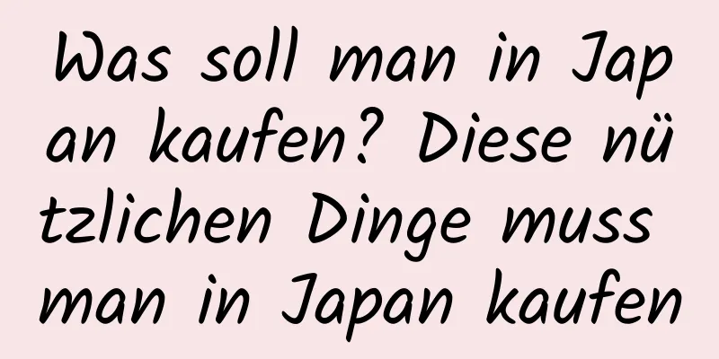 Was soll man in Japan kaufen? Diese nützlichen Dinge muss man in Japan kaufen