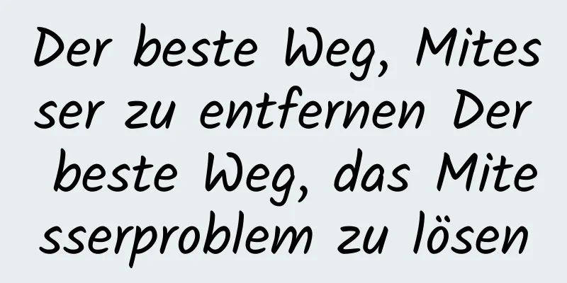 Der beste Weg, Mitesser zu entfernen Der beste Weg, das Mitesserproblem zu lösen