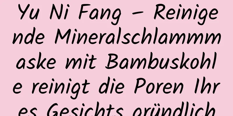 Yu Ni Fang – Reinigende Mineralschlammmaske mit Bambuskohle reinigt die Poren Ihres Gesichts gründlich
