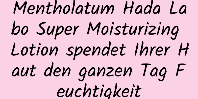 Mentholatum Hada Labo Super Moisturizing Lotion spendet Ihrer Haut den ganzen Tag Feuchtigkeit
