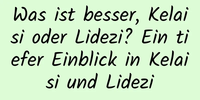Was ist besser, Kelaisi oder Lidezi? Ein tiefer Einblick in Kelaisi und Lidezi